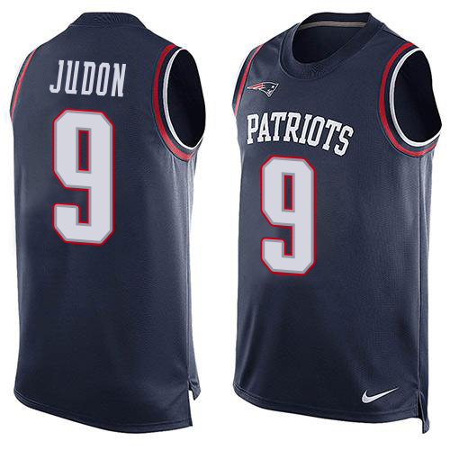 Patriots #9 Matt Judon Navy Blue Team Color Men's Stitched Limited Tank Top Jersey cheap jerseys for sale - CheapJerseys.Shop