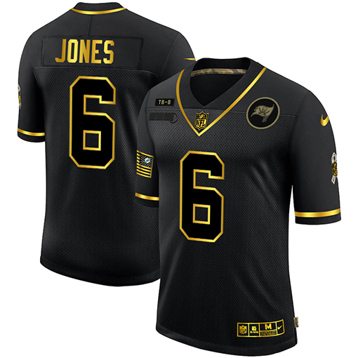 Tampa Bay Buccaneers #6 Julio Jones Men's 2020 Salute To Service Golden Limited Jersey Black cheap jerseys for sale - CheapJerseys.Shop