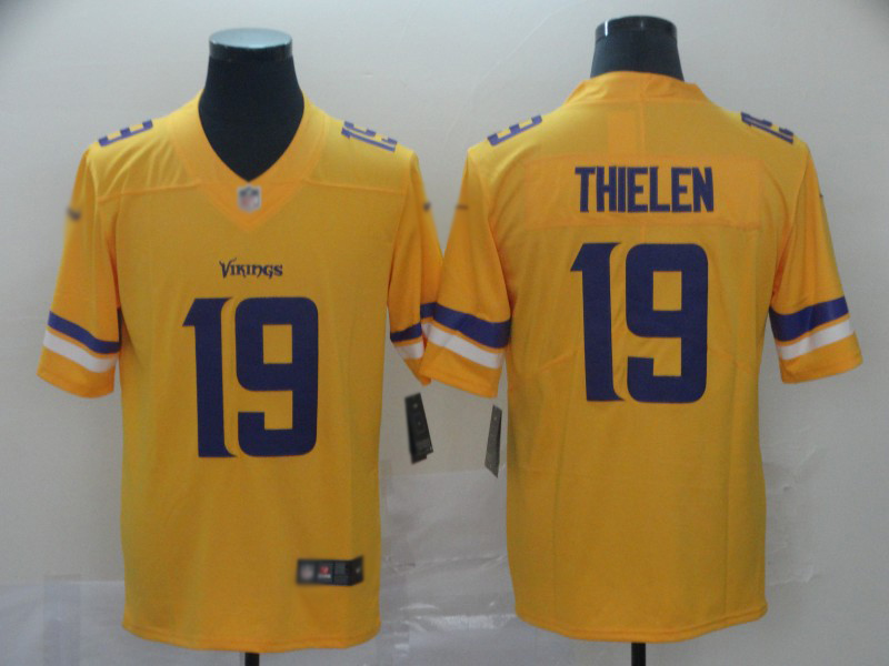 Vikings #19 Adam Thielen Gold Men's Stitched Limited Inverted Legend Jersey cheap jerseys for sale - CheapJerseys.Shop