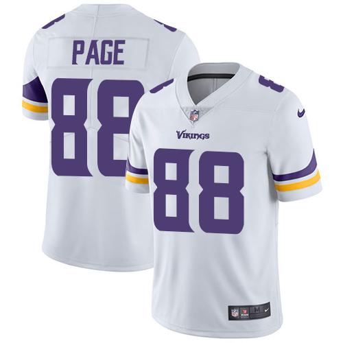 Minnesota Vikings #88 Alan Page White Men's Stitched Vapor Untouchable Limited Jersey Men's cheap jerseys for sale - CheapJerseys.Shop