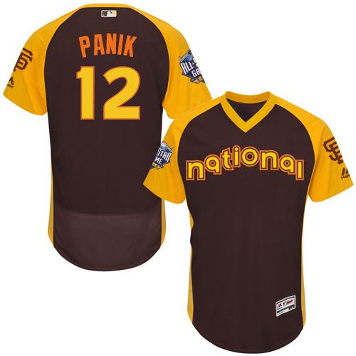 San Francisco Giants #12 Joe Panik Brown Flexbase Authentic Collection 2016 All-Star National League Stitched Jersey Men's cheap jerseys for sale - CheapJerseys.Shop