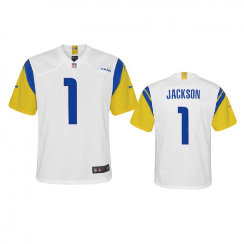 Los Angeles Los Angeles Rams #1 Desean Jackson Youth Alternate Game Jersey - White Youth cheap jerseys for sale - CheapJerseys.Shop