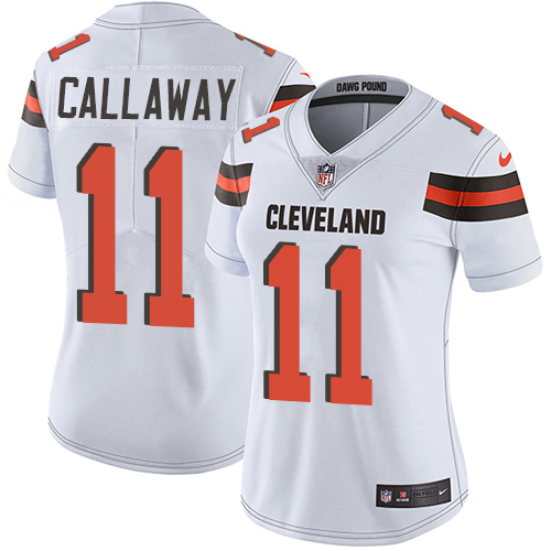 Cleveland Browns #11 Antonio Callaway White Women's Stitched Vapor Untouchable Limited Jersey Womens cheap jerseys for sale - CheapJerseys.Shop