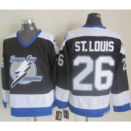 Tampa Bay Lightning #26 Martin St. Louis Black CCM Throwback Stitched Jersey Men's cheap jerseys for sale - CheapJerseys.Shop