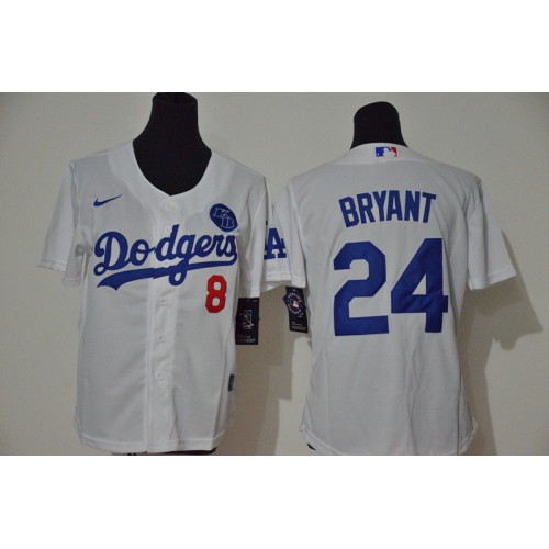 Los Angeles Los Angeles Dodgers #8 #24 Kobe Bryant Youth White Cool Base 2020 KB Patch Jersey Youth cheap jerseys for sale - CheapJerseys.Shop