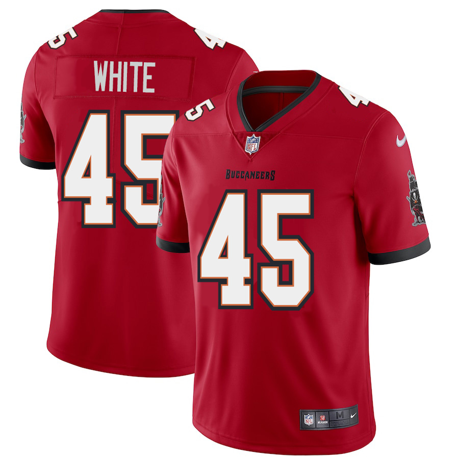 Tampa Bay Buccaneers #45 Devin White Youth Red Vapor Limited Jersey cheap jerseys for sale - CheapJerseys.Shop