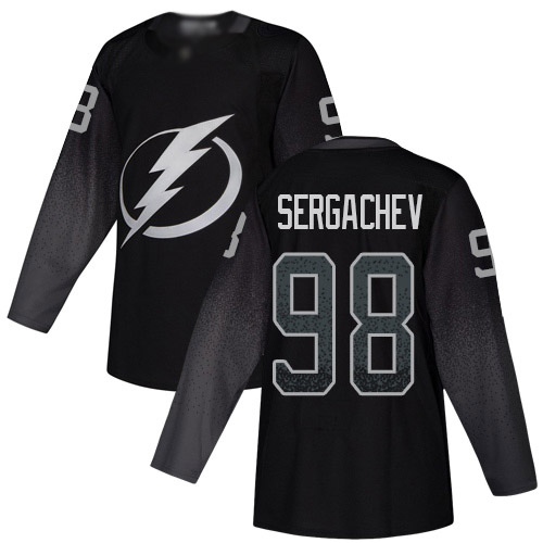 Tampa Bay Lightning #98 Mikhail Sergachev Black Alternate Authentic Youth Stitched Jersey Youth cheap jerseys for sale - CheapJerseys.Shop