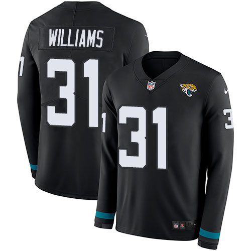 Jaguars #31 Darious Williams Black Team Color Youth Stitched Limited Therma Long Sleeve Jersey cheap jerseys for sale - CheapJerseys.Shop