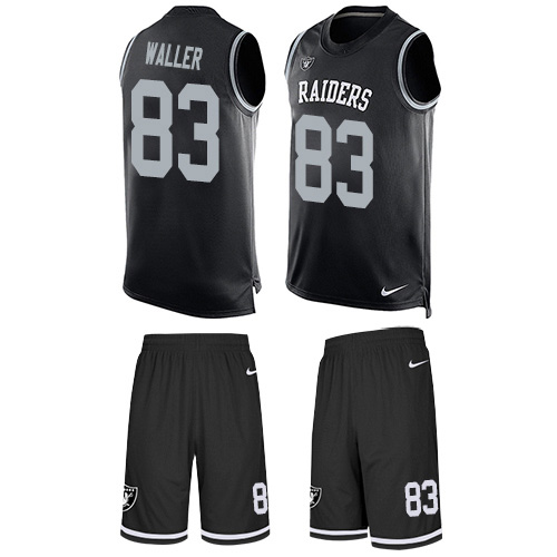 Raiders #83 Darren Waller Black Team Color Men's Stitched Limited Tank Top Suit Jersey cheap jerseys for sale - CheapJerseys.Shop