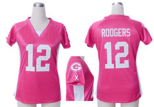 Packers #12 Aaron Rodgers Pink Draft Him Name & Number Top Women's Stitched Elite Jersey cheap jerseys for sale - CheapJerseys.Shop