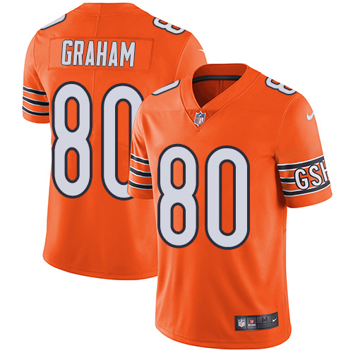 Chicago Bears #80 Jimmy Graham Orange Men's Stitched Limited Rush Jersey Men's cheap jerseys for sale - CheapJerseys.Shop