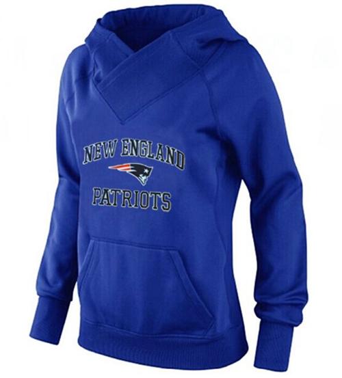 Women's New England Patriots Heart & Soul Pullover Hoodie Blue cheap jerseys for sale - CheapJerseys.Shop