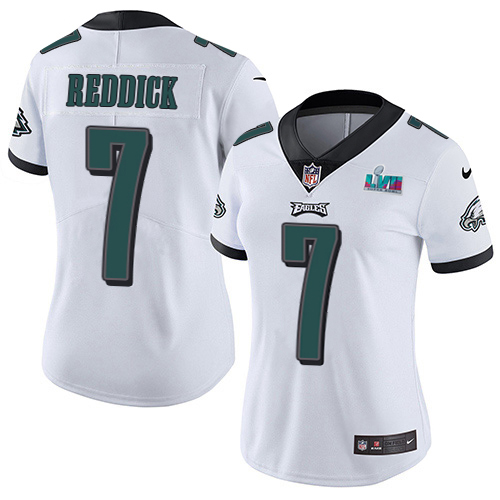 Eagles #7 Haason Reddick White Super Bowl LVII Patch Women's Stitched Vapor Untouchable Limited Jersey cheap jerseys for sale - CheapJerseys.Shop