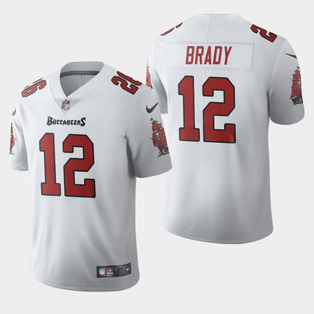 Tampa Bay Buccaneers #12 Tom Brady White Men's 2020 Vapor Limited Jersey cheap jerseys for sale - CheapJerseys.Shop
