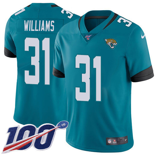 Jaguars #31 Darious Williams Teal Green Alternate Men's Stitched 100th Season Vapor Limited Jersey cheap jerseys for sale - CheapJerseys.Shop