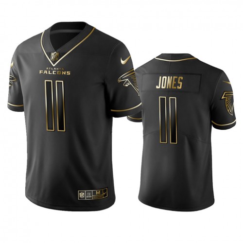 Atlanta Falcons #11 Julio Jones Men's Stitched Vapor Untouchable Limited Black Golden Jersey Men's cheap jerseys for sale - CheapJerseys.Shop