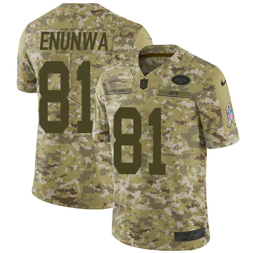 New York Jets #81 Quincy Enunwa Camo Youth Stitched Limited 2018 Salute to Service Jersey Youth cheap jerseys for sale - CheapJerseys.Shop
