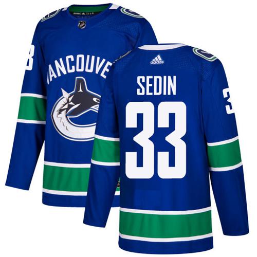 Vancouver Canucks #33 Henrik Sedin Blue Home Authentic Youth Stitched Jersey Youth cheap jerseys for sale - CheapJerseys.Shop