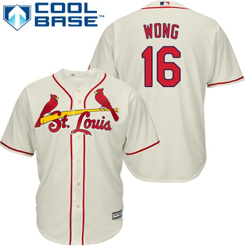 St.Louis Cardinals #16 Kolten Wong Cream Cool Base Stitched Youth Jersey Youth cheap jerseys for sale - CheapJerseys.Shop
