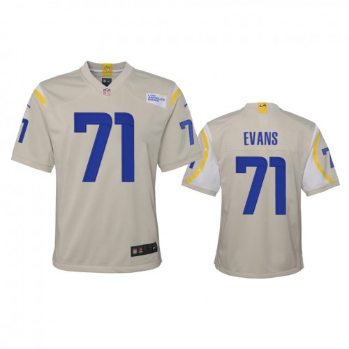 Los Angeles Los Angeles Rams #71 Bobby Evans Youth Game Jersey - Bone Youth cheap jerseys for sale - CheapJerseys.Shop