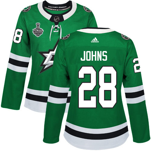 Dallas Stars #28 Stephen Johns Green Home Authentic Women's 2020 Stanley Cup Final Stitched Jersey Womens cheap jerseys for sale - CheapJerseys.Shop