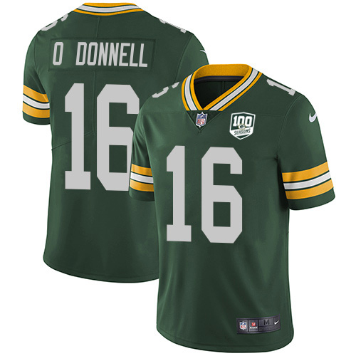 Packers #16 Pat O'Donnell Green Team Color Youth 100th Season Stitched Vapor Untouchable Limited Jersey cheap jerseys for sale - CheapJerseys.Shop