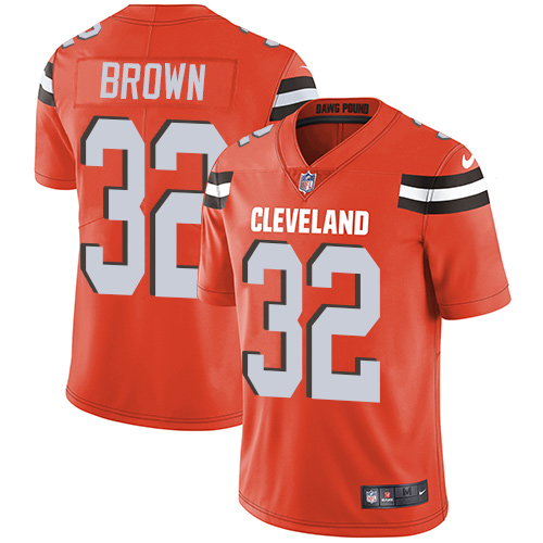 Browns #32 Jim Brown Orange Alternate Youth Stitched Vapor Untouchable Limited Jersey cheap jerseys for sale - CheapJerseys.Shop
