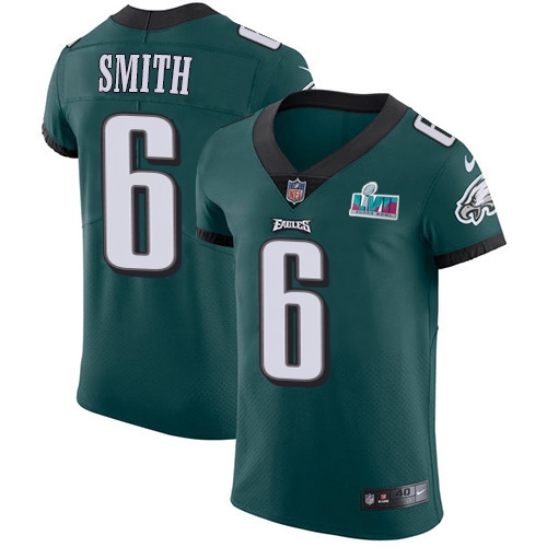 Eagles #6 DeVonta Smith Green Team Color Super Bowl LVII Patch Men's Stitched Vapor Untouchable Elite Jersey cheap jerseys for sale - CheapJerseys.Shop