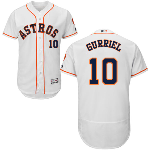 Houston Astros #10 Yuli Gurriel White Flexbase Authentic Collection Stitched Jersey Men's cheap jerseys for sale - CheapJerseys.Shop