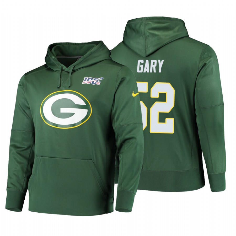 Green Bay Packers #52 Rashan Gary 100 Primary Logo Circuit Name & Number Pullover Hoodie Green cheap jerseys for sale - CheapJerseys.Shop