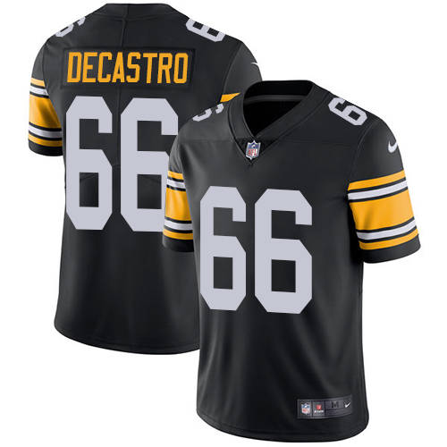 Pittsburgh Steelers #66 David DeCastro Black Alternate Men's Stitched Vapor Untouchable Limited Jersey Men's cheap jerseys for sale - CheapJerseys.Shop