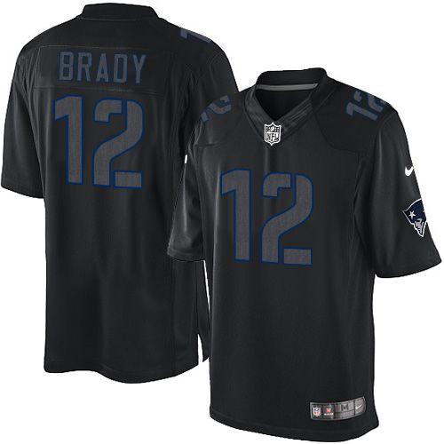 Patriots #12 Tom Brady Black Men's Stitched Impact Limited Jersey cheap jerseys for sale - CheapJerseys.Shop