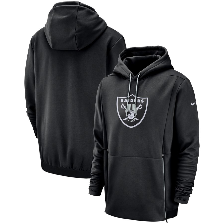 Las Vegas Raiders Sideline Performance Player Pullover Hoodie Black cheap jerseys for sale - CheapJerseys.Shop
