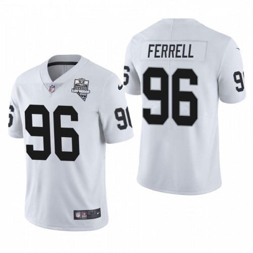 Las Vegas Las Vegas Raiders #96 Clelin Ferrell Men's 2020 Inaugural Season Vapor Limited Jersey White Men's cheap jerseys for sale - CheapJerseys.Shop
