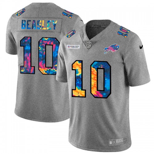 Buffalo Buffalo Bills #10 Cole Beasley Men's Multi-Color 2020 Crucial Catch Jersey Greyheather Men's cheap jerseys for sale - CheapJerseys.Shop