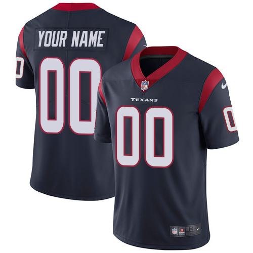 Houston Texans Customized Navy Blue Team Color Stitched Vapor Untouchable Limited Youth Jersey cheap jerseys for sale - CheapJerseys.Shop