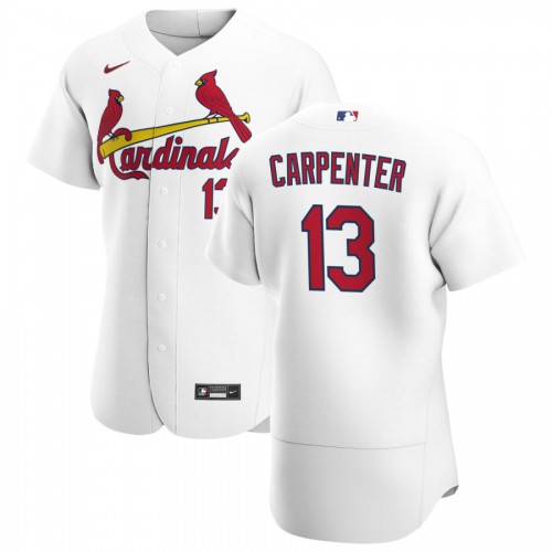 St. Louis St.Louis Cardinals #13 Matt Carpenter Men's White Home 2020 Authentic Player Jersey Men's cheap jerseys for sale - CheapJerseys.Shop