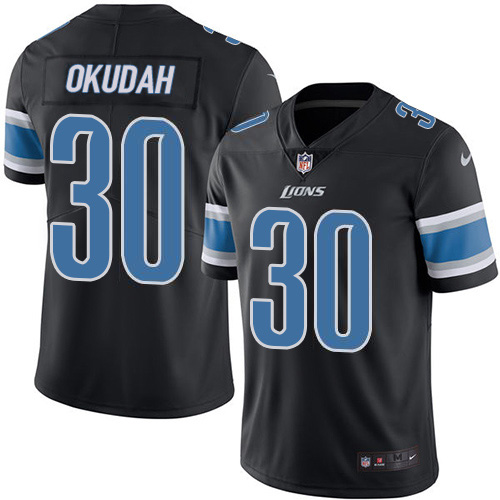Detroit Lions #30 Jeff Okudah Black Youth Stitched Limited Rush Jersey Youth cheap jerseys for sale - CheapJerseys.Shop
