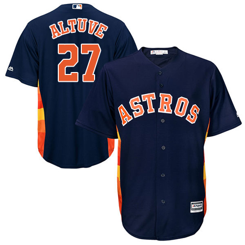 Houston Astros #27 Jose Altuve Navy Blue Cool Base Stitched Youth Jersey Youth cheap jerseys for sale - CheapJerseys.Shop