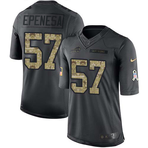 Buffalo Bills #57 A.J. Epenesas Black Youth Stitched Limited 2016 Salute to Service Jersey Youth cheap jerseys for sale - CheapJerseys.Shop