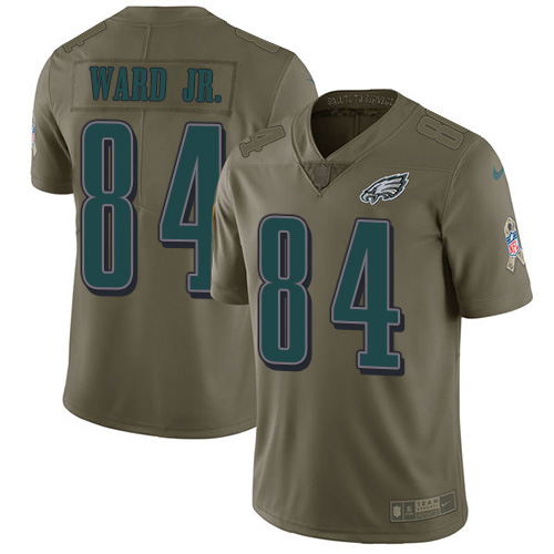 Philadelphia Eagles #84 Greg Ward Jr. Olive Youth Stitched Limited 2017 Salute To Service Jersey Youth cheap jerseys for sale - CheapJerseys.Shop