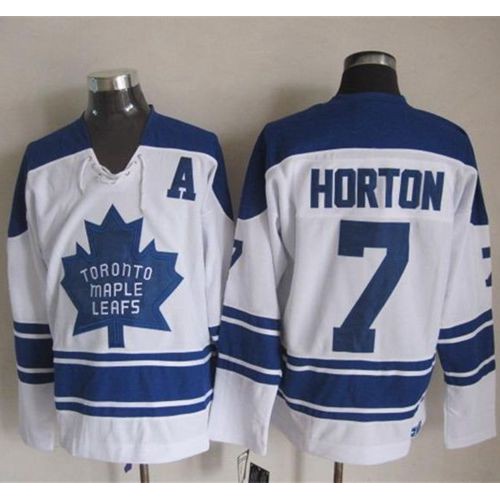 Maple Toronto Maple Leafs #7 Tim Horton White CCM Throwback Third Stitched Jersey Men's cheap jerseys for sale - CheapJerseys.Shop
