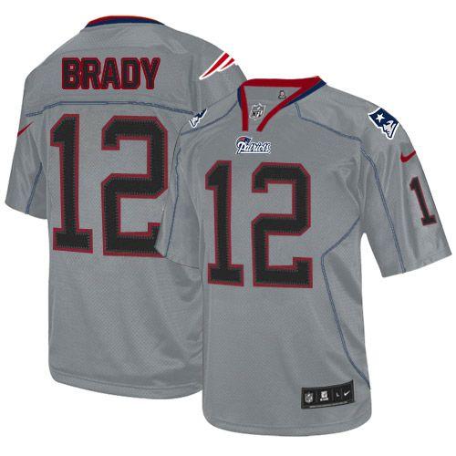 Patriots #12 Tom Brady Lights Out Grey Youth Stitched Elite Jersey cheap jerseys for sale - CheapJerseys.Shop