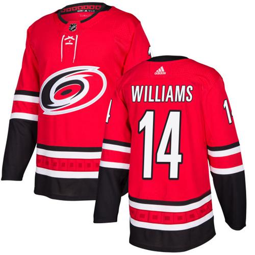 Carolina Hurricanes #14 Justin Williams Red Home Authentic Stitched Youth Jersey Youth cheap jerseys for sale - CheapJerseys.Shop