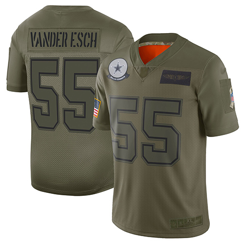 Cowboys #55 Leighton Vander Esch Camo Youth Stitched Limited 2019 Salute To Service Jersey cheap jerseys for sale - CheapJerseys.Shop