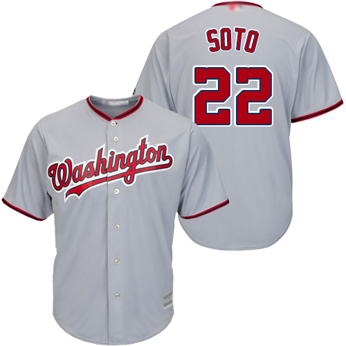 Washington Nationals #22 Juan Soto Grey Cool Base Stitched Youth Jersey Youth cheap jerseys for sale - CheapJerseys.Shop