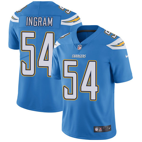 Los Angeles Chargers #54 Melvin Ingram Electric Blue Alternate Men's Stitched Vapor Untouchable Limited Jersey Men's cheap jerseys for sale - CheapJerseys.Shop