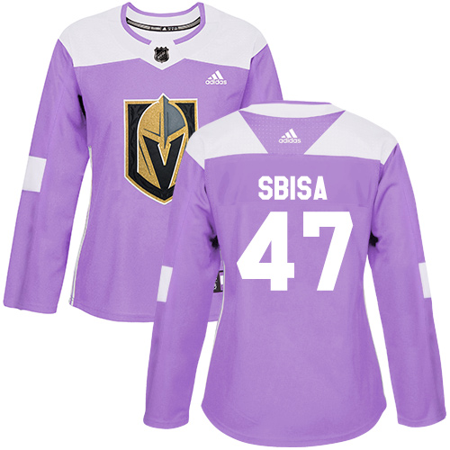 Golden Vegas Golden Knights #47 Luca Sbisa Purple Authentic Fights Cancer Women's Stitched Jersey Womens cheap jerseys for sale - CheapJerseys.Shop