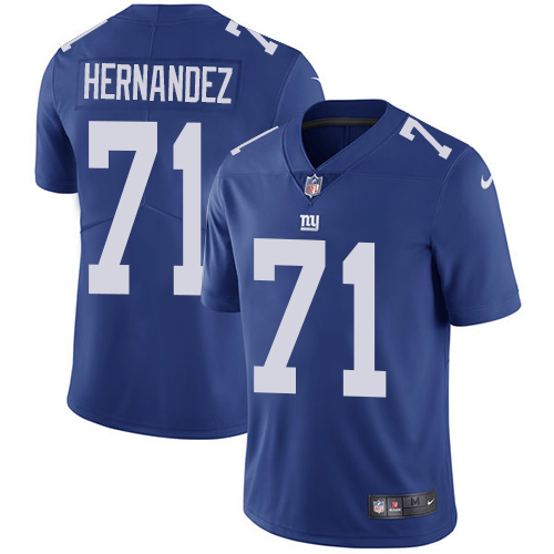 New York Giants #71 Will Hernandez Royal Blue Team Color Men's Stitched Vapor Untouchable Limited Jersey Men's cheap jerseys for sale - CheapJerseys.Shop