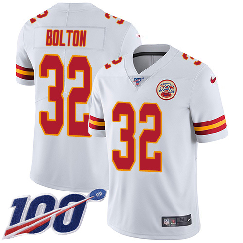 Chiefs #32 Nick Bolton White Men's Stitched 100th Season Vapor Limited Jersey cheap jerseys for sale - CheapJerseys.Shop
